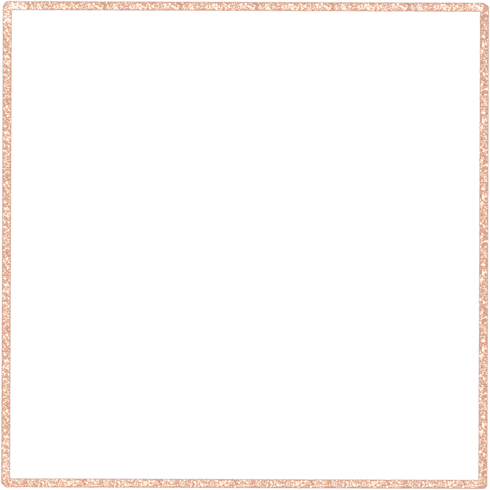 Rose Gold Glitter Frame